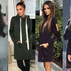 Sukienka dresowa z kapturem stylizacje – odkryj modne połączenia